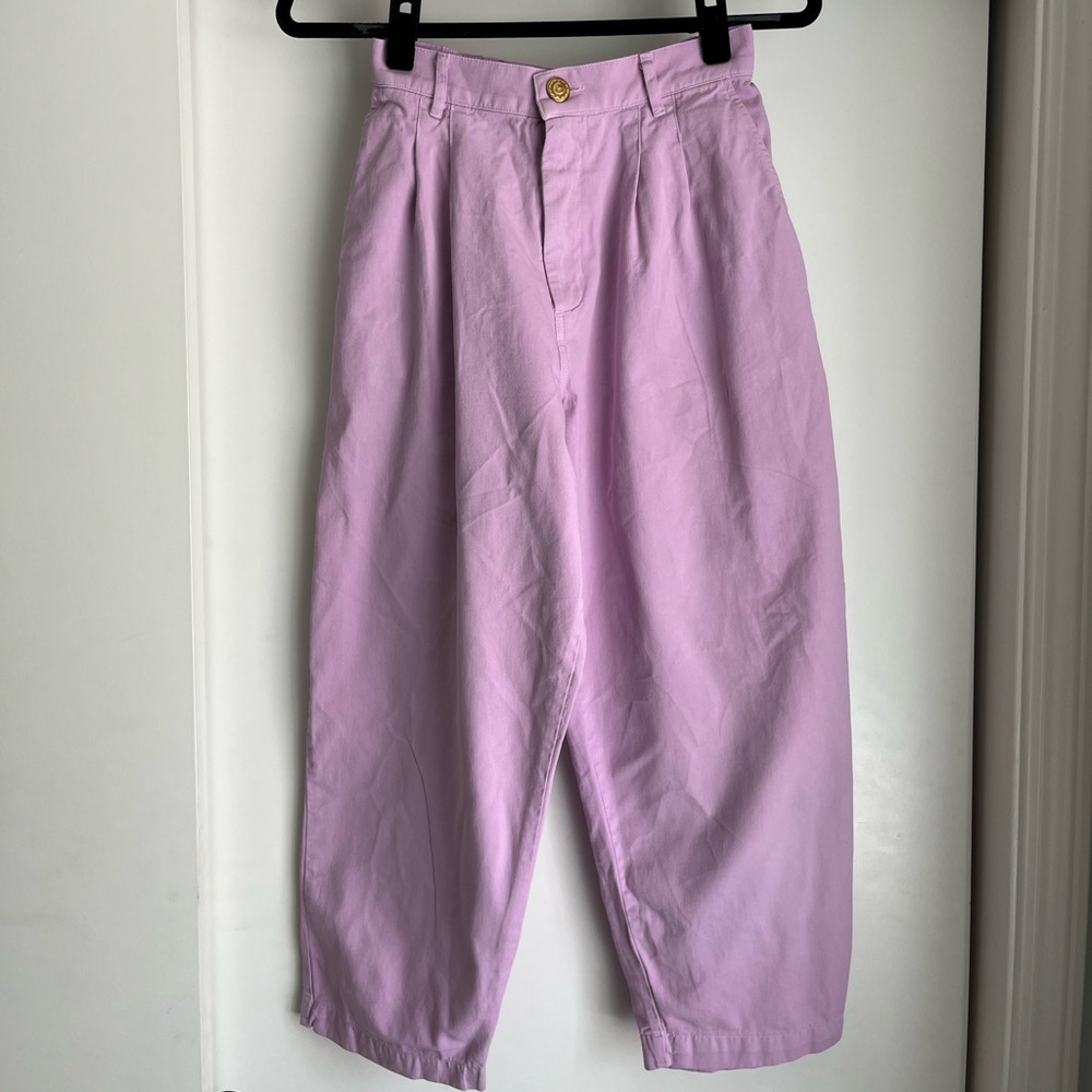 Big Bud Press Petite Trousers in Lilac Purple, size XS (petite)